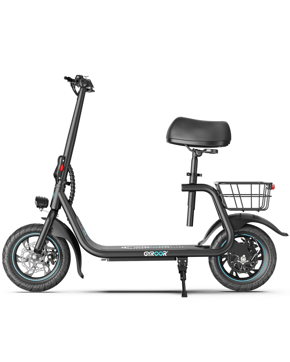 Foldable Electric Scooter with Seat for Adults | Gyroor C1 550W(Peak)