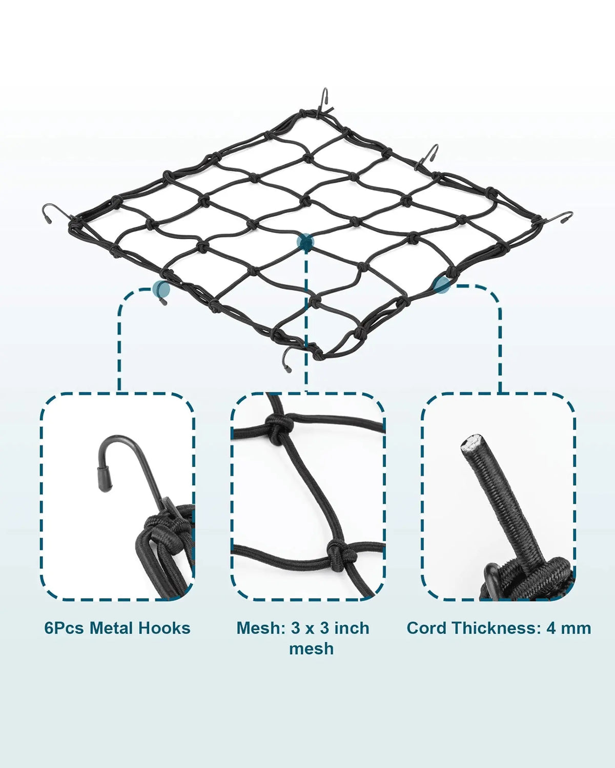 Cargo Net for Electric Scooter GYROOR Cargo-Net-Black