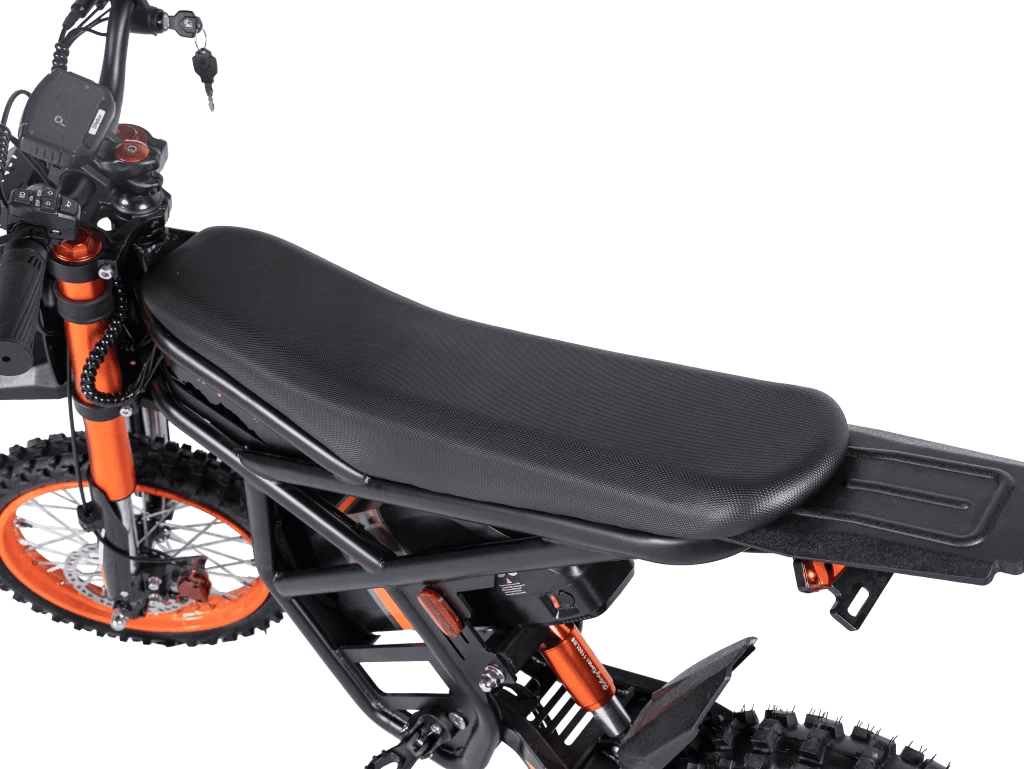 Gyroor GT54 electric dirt bike full suspension close-up