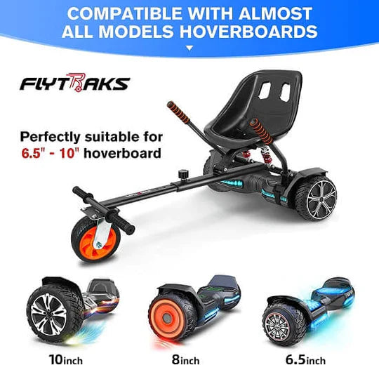 Gyroor K2 go-kart seat attachment with shock absorption