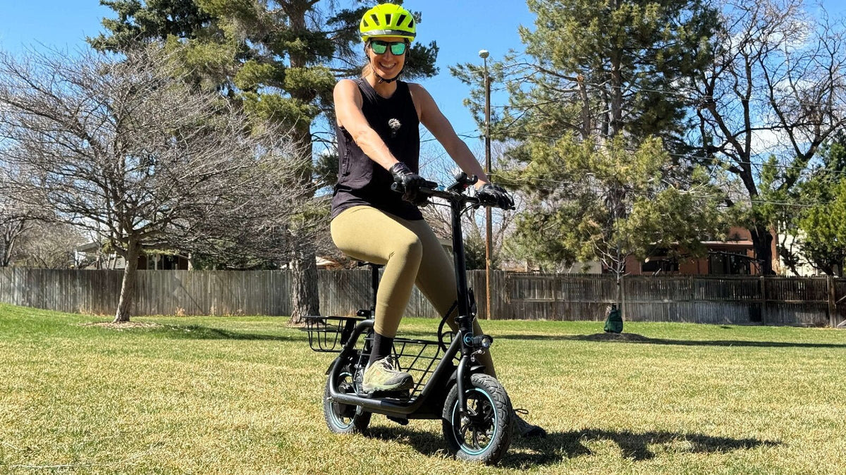 sit on electric scooter