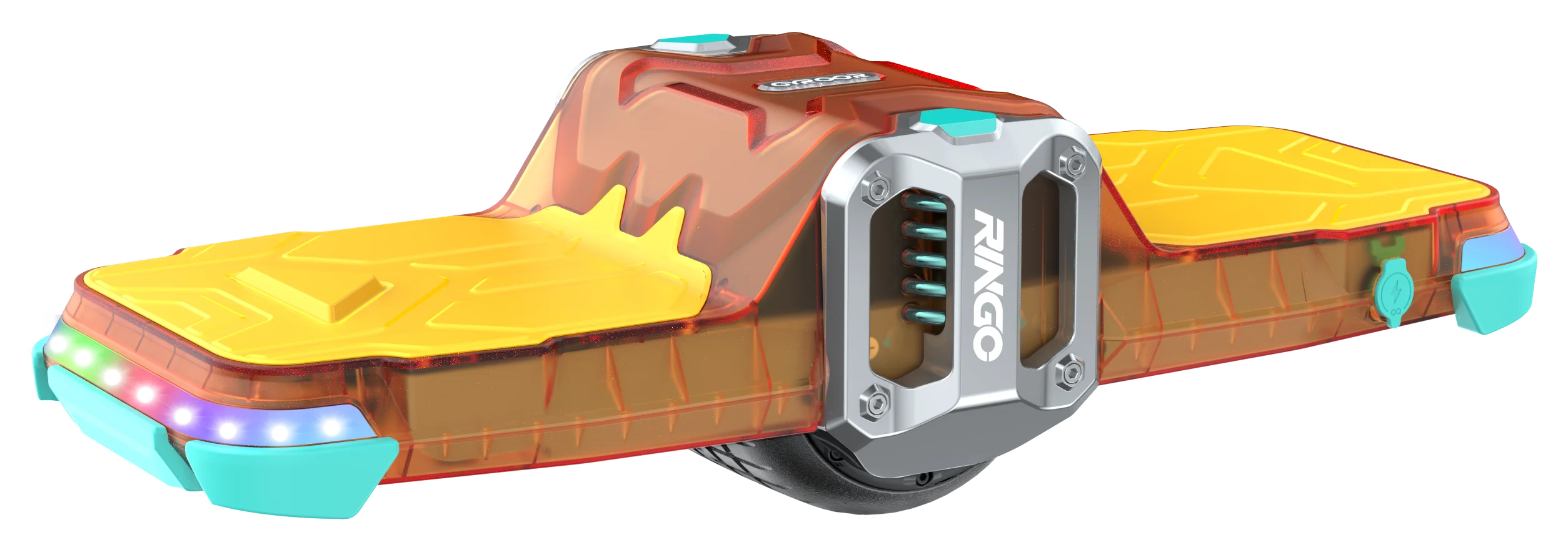 GYROOR Ringo Electric Balance Board, 250W Peak Motor, 6.2 MPH, 5-Inch Wheels, UL 2272 Certified, 132 lb Capacity