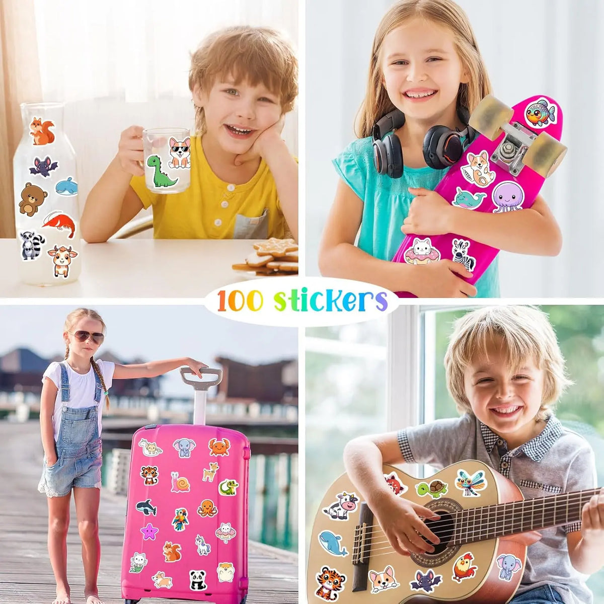 100 PCS Stickers for Kids GYROOR Stickers-Kids