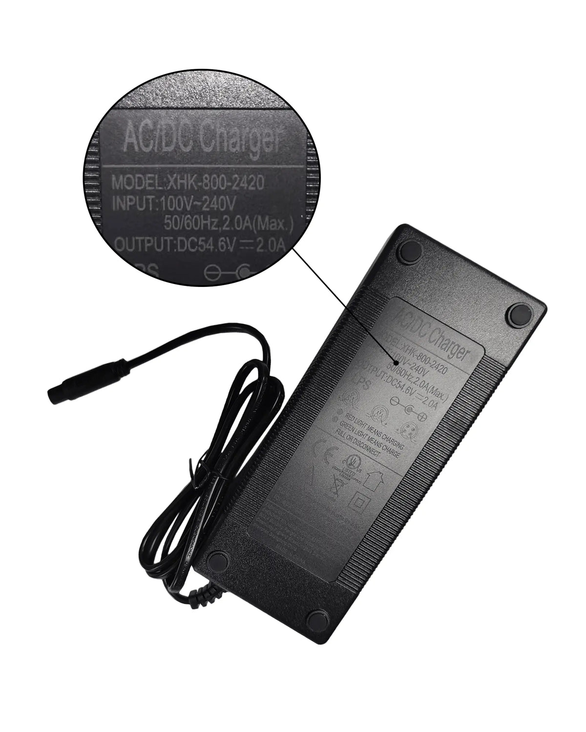 Electric Scooter Charger 54.6V 2A - Gyroor C1Plus