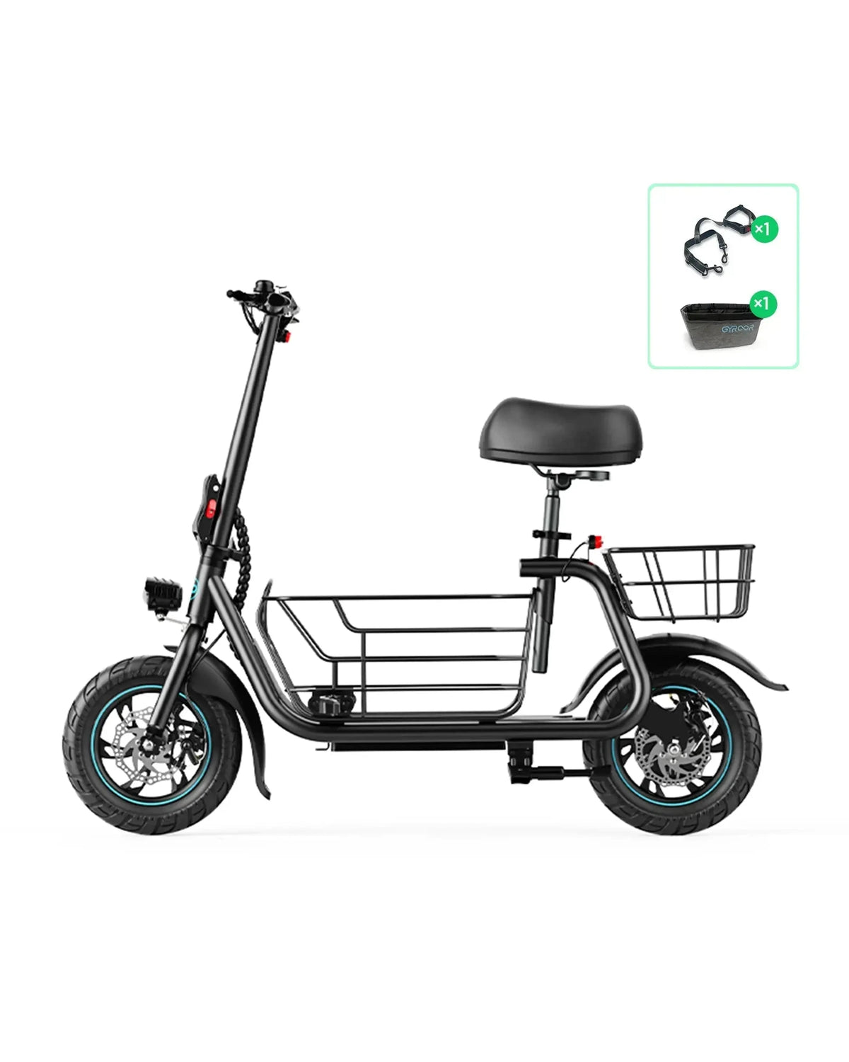 C1S electric scooter accessories bundle phone holder and dog leash