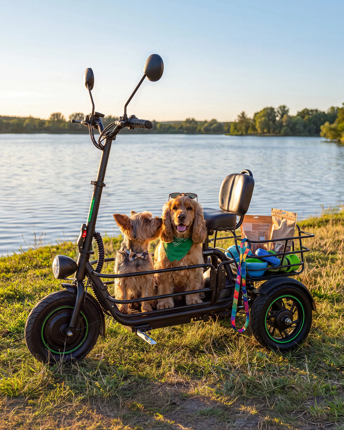Gyroor C5Pro Electric Trike – 1000W Peak, 30-Mile Range & Large Cargo Basket
