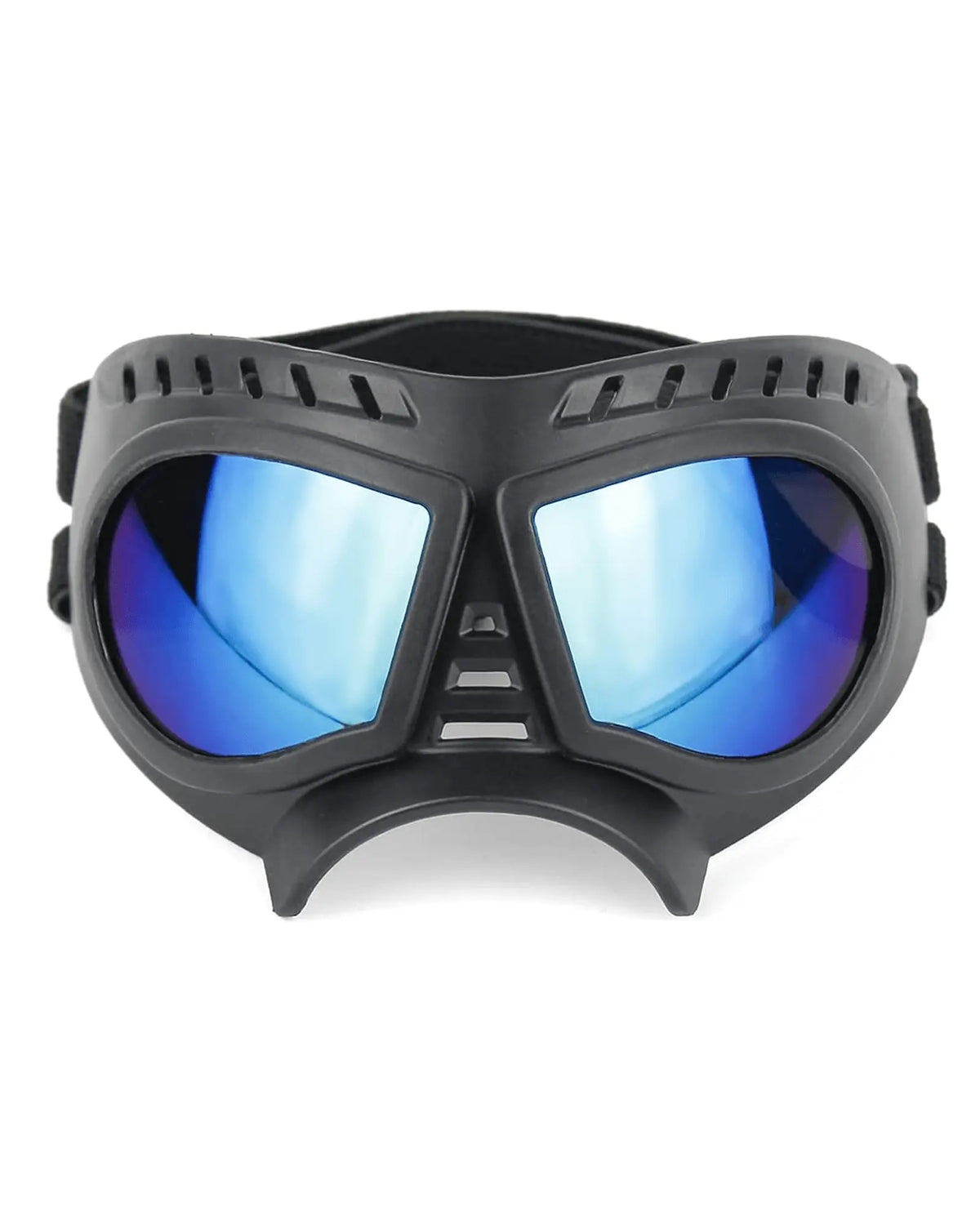 Dog Goggles with Adjustable Strap Dog-Goggles-Silver-lens Dog-Goggles-Blue-lens