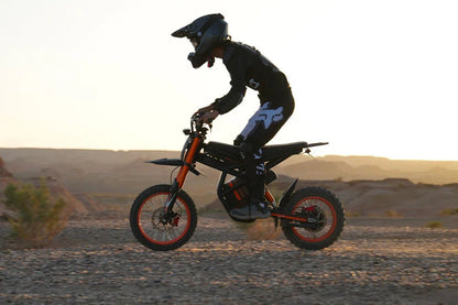 Gyroor GT54 electric dirt bike LED headlight and taillight detail