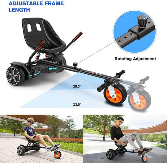 Gyroor K2 go-kart seat attachment that fits the G2 hoverboard