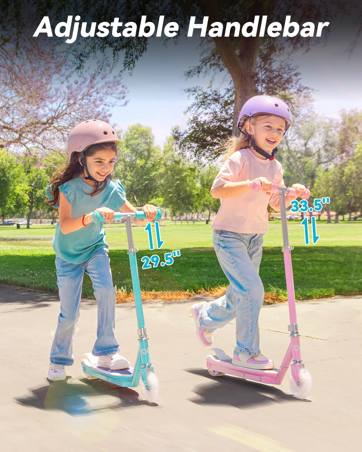 Gyroor KS2 kids electric scooter with adjustable handlebar