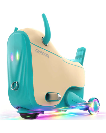 Gyroor GNU kids electric ride-on suitcase, front product view