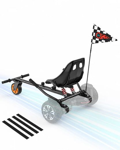 Gyroor K2 Hoverboard Go Kart Attachment with Shock Absorption