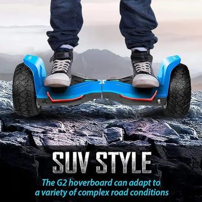 Gyroor G2 hoverboard top deck with non-slip foot pads