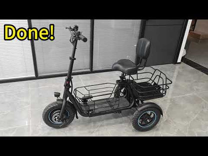 Gyroor C5 electric trike riding range and stability demo video thumbnail