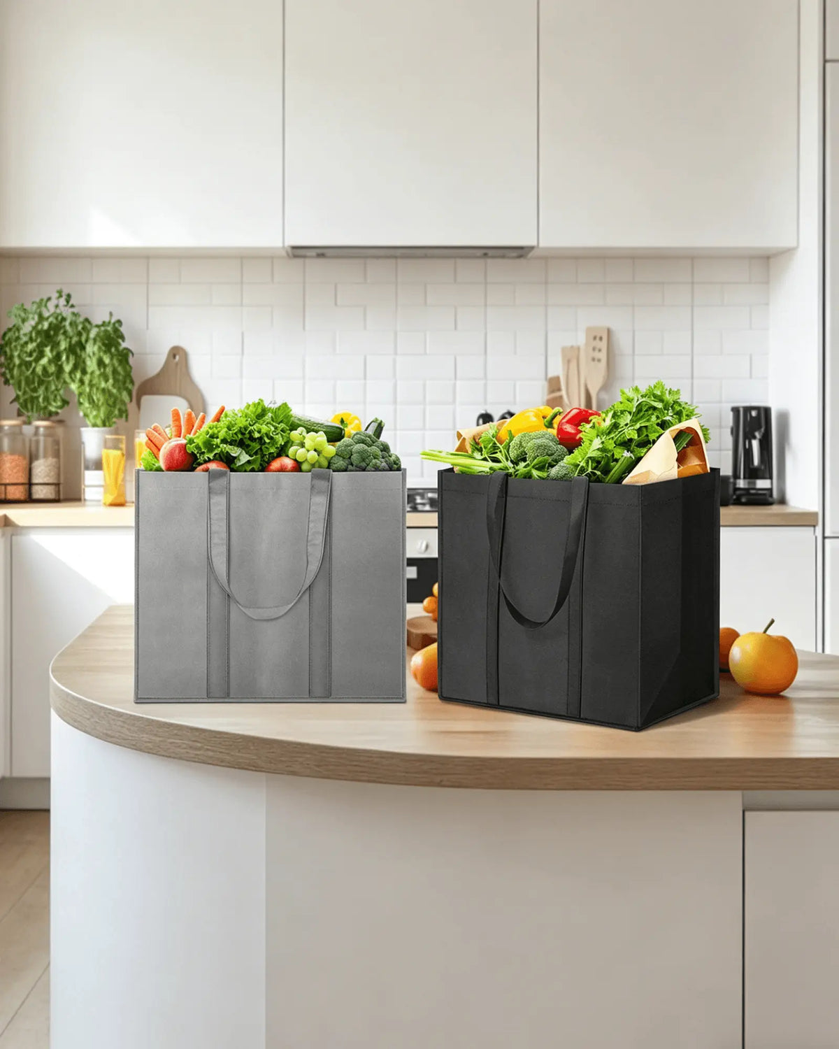 GYROOR reusable grocery shopping bag with large capacity for groceries, shopping, and everyday essentials